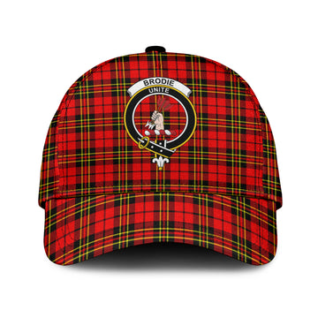 Brodie Modern Tartan Classic Cap with Family Crest