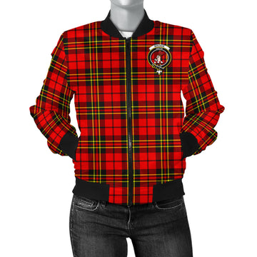 Brodie Modern Tartan Bomber Jacket with Family Crest