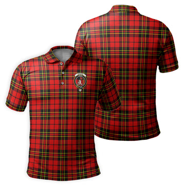 Brodie Modern Tartan Men's Polo Shirt with Family Crest