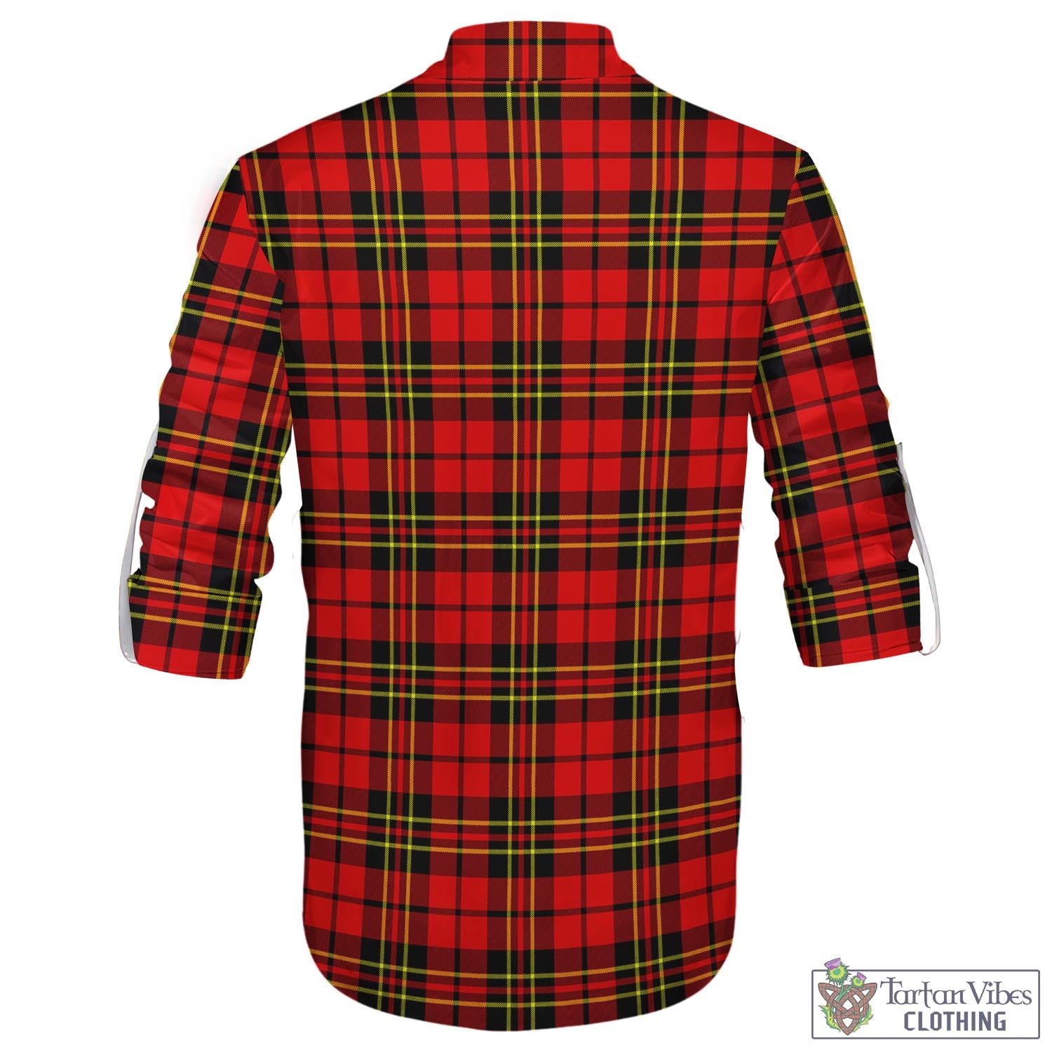 Tartan Vibes Clothing Brodie Modern Tartan Men's Scottish Traditional Jacobite Ghillie Kilt Shirt