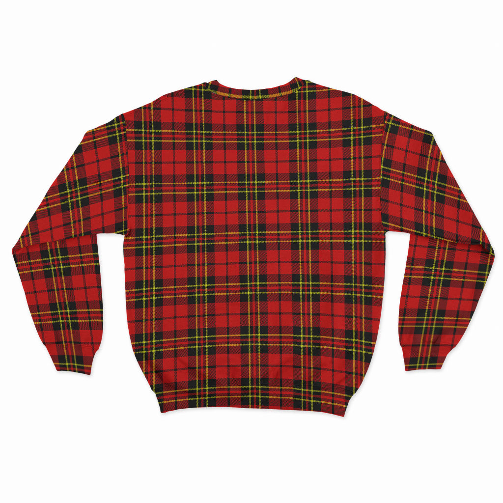 Brodie Modern Tartan Sweatshirt with Family Crest - Tartanvibesclothing