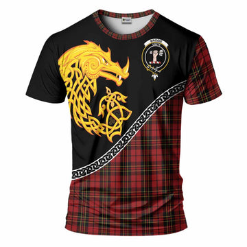 Brodie Tartan Crest T-Shirt Legendary Dragon Knot Half Style