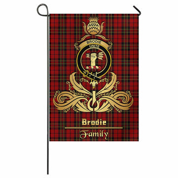 Brodie Tartan Garden Flag with Highland Thistle Cherish Family Crest Style