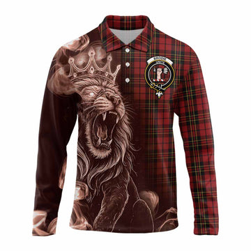 Brodie Tartan Long Sleeve Polo Shirt Roaring Lion Heritage