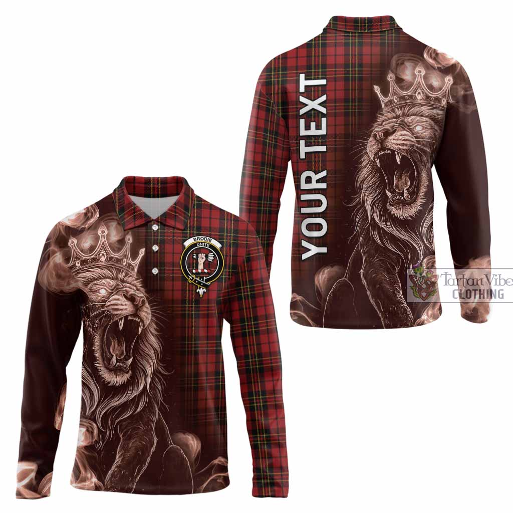 Brodie Tartan Long Sleeve Polo Shirt Roaring Lion Heritage