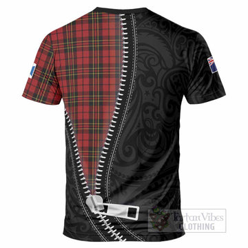 Brodie Tartan T-Shirt New Zealand Pattern Unique Zipper Stylized