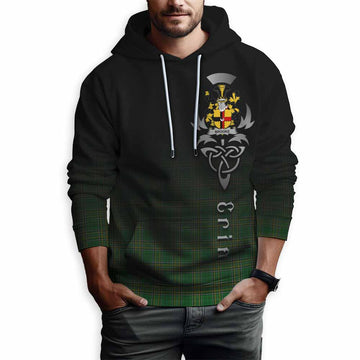 Brooke Irish Clan Hoodie with Coat of Arms Erin Go Bragh Celtic Inspired Pullover Hoodie - Tartan Vibes Clothing