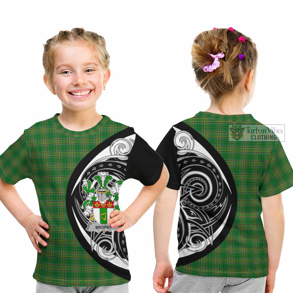 Tartan Vibes Clothing Brophy Irish Clan Kid T-Shirt Celtic Circle Style