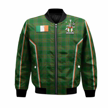 Brophy Irish Clan Coat of Arm Tartan Bomber Jacket Flag Style
