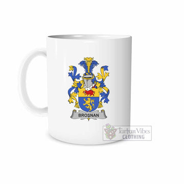 Brosnan Irish Clan Coat of Arms Ceramic Mug
