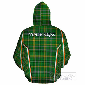 Brosnan Irish Clan Coat of Arm Tartan Cotton Hoodie Flag Style