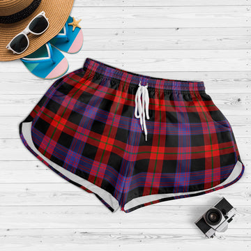 Broun Modern Tartan Womens Shorts - Tartanvibesclothing