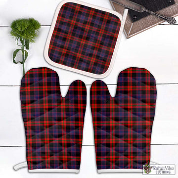 Broun Modern Tartan Combo Oven Mitt & Pot-Holder Combo 1 Oven Mitt & 1 Pot-Holder White - Tartan Vibes Clothing