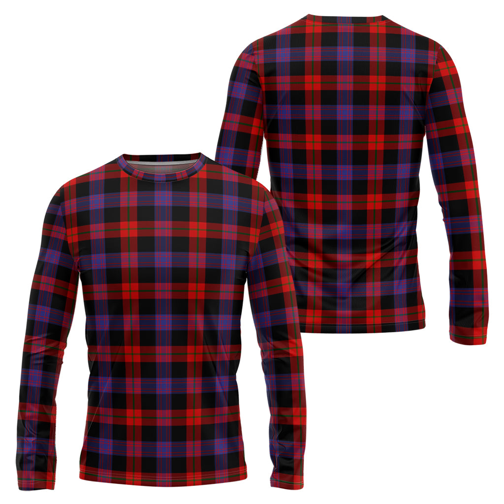 Broun Modern Tartan Long Sleeve T-Shirt Unisex - Tartanvibesclothing