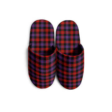 Broun Modern Tartan Home Slippers