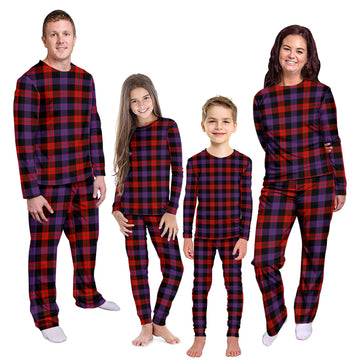 Broun Modern Tartan Pajamas Family Set Kid - Tartan Vibes Clothing