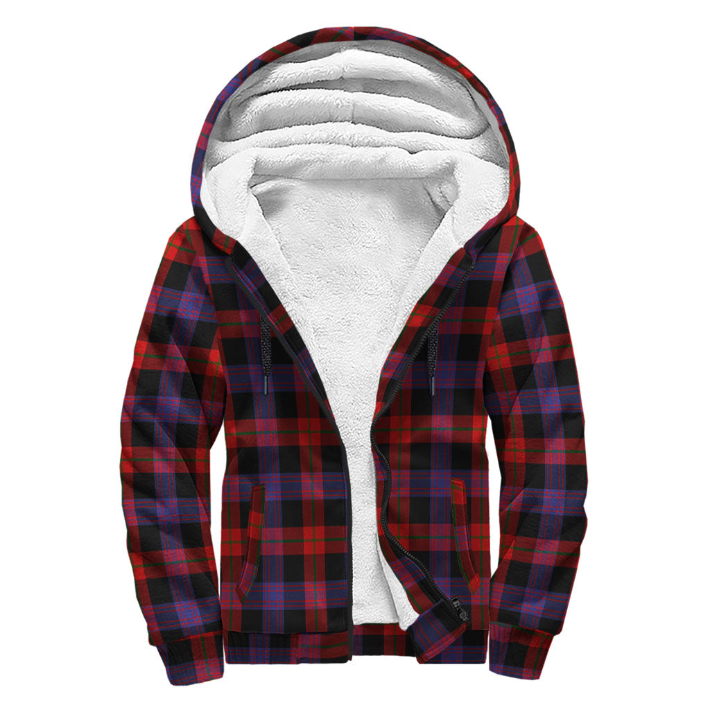 Broun Modern Tartan Sherpa Hoodie Unisex - Tartanvibesclothing