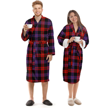 Broun Modern Tartan Bathrobe Unisex S - Tartan Vibes Clothing
