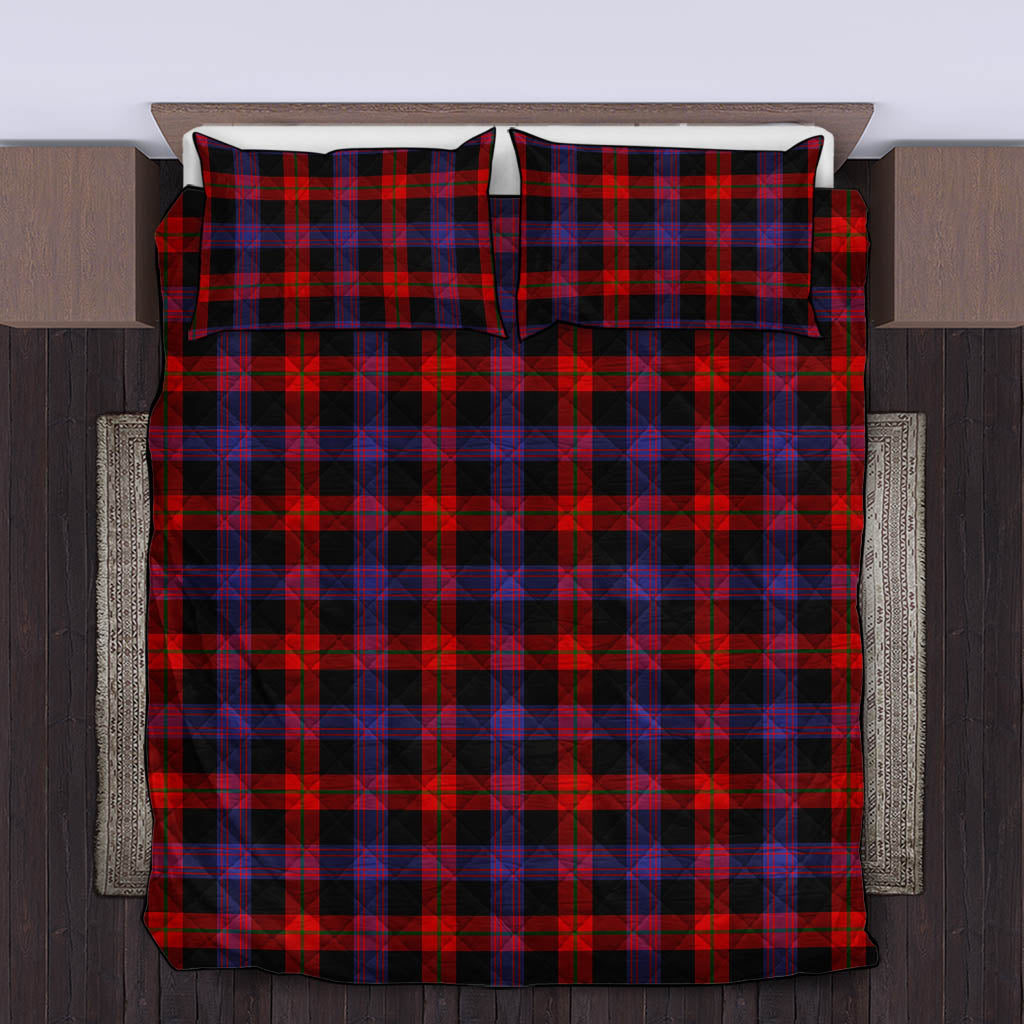 Broun Modern Tartan Quilt Bed Set King - Tartan Vibes Clothing