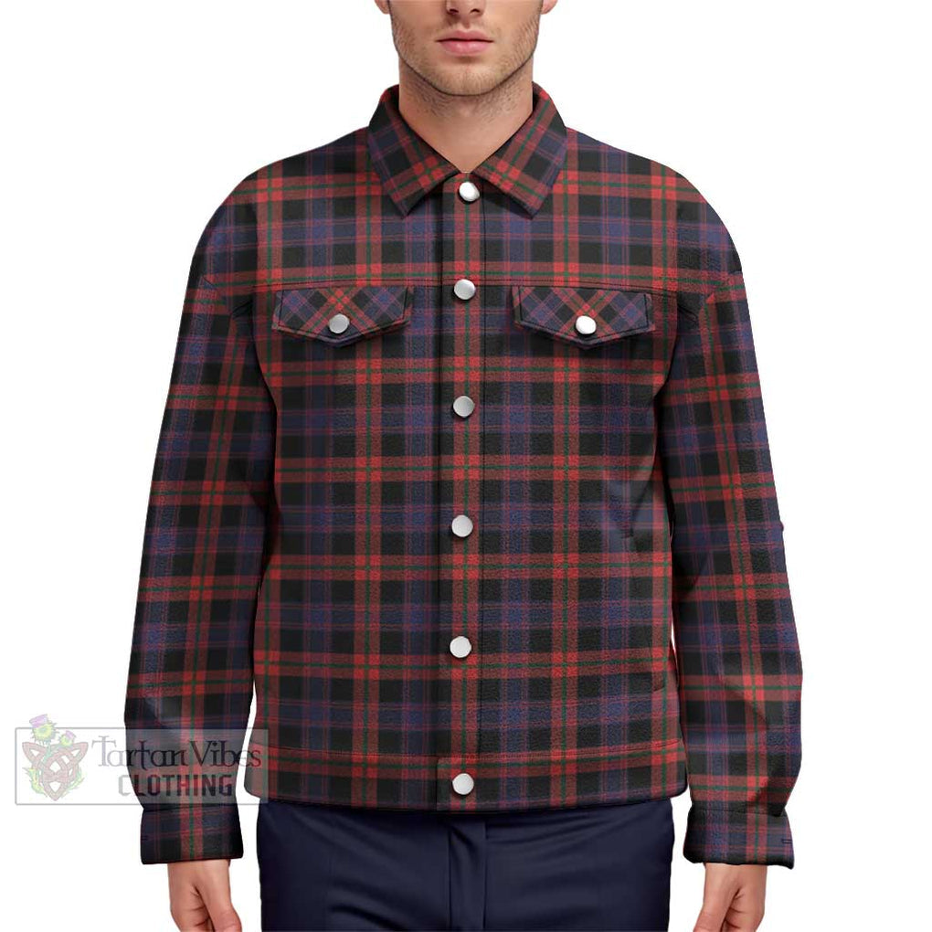 Broun Modern Tartan Unisex Lapel Cotton Jacket Unisex - Tartan Vibes Clothing