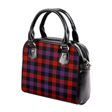 Broun Modern Tartan Shoulder Handbags - Tartanvibesclothing