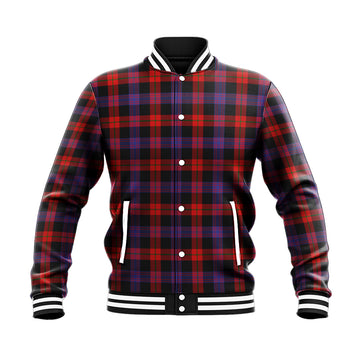 Broun Modern Tartan Baseball Jacket - Tartan Vibes Clothing