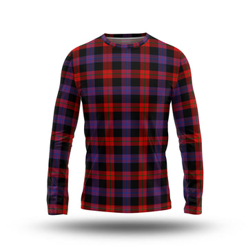 Broun Modern Tartan Long Sleeve T-Shirt - Tartanvibesclothing