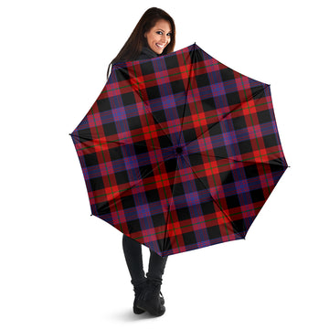 Broun Modern Tartan Umbrella - Tartanvibesclothing