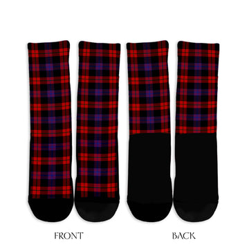 Broun Modern Tartan Crew Socks - Tartanvibesclothing