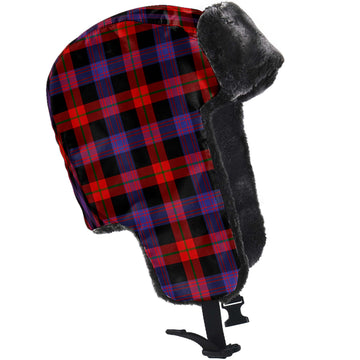 Broun Modern Tartan Winter Trapper Hat - Tartanvibesclothing