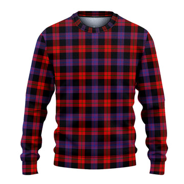 Broun Modern Tartan Knitted Sweater - Tartanvibesclothing
