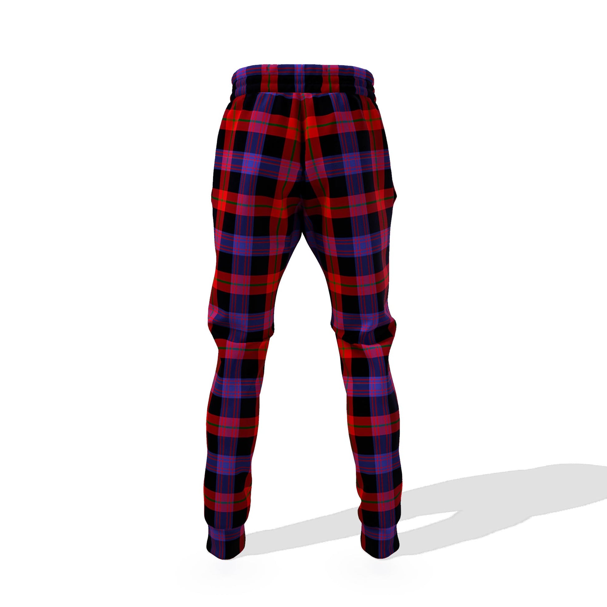 Broun Modern Tartan Joggers Pants with Family Crest 6XL - Tartan Vibes Clothing