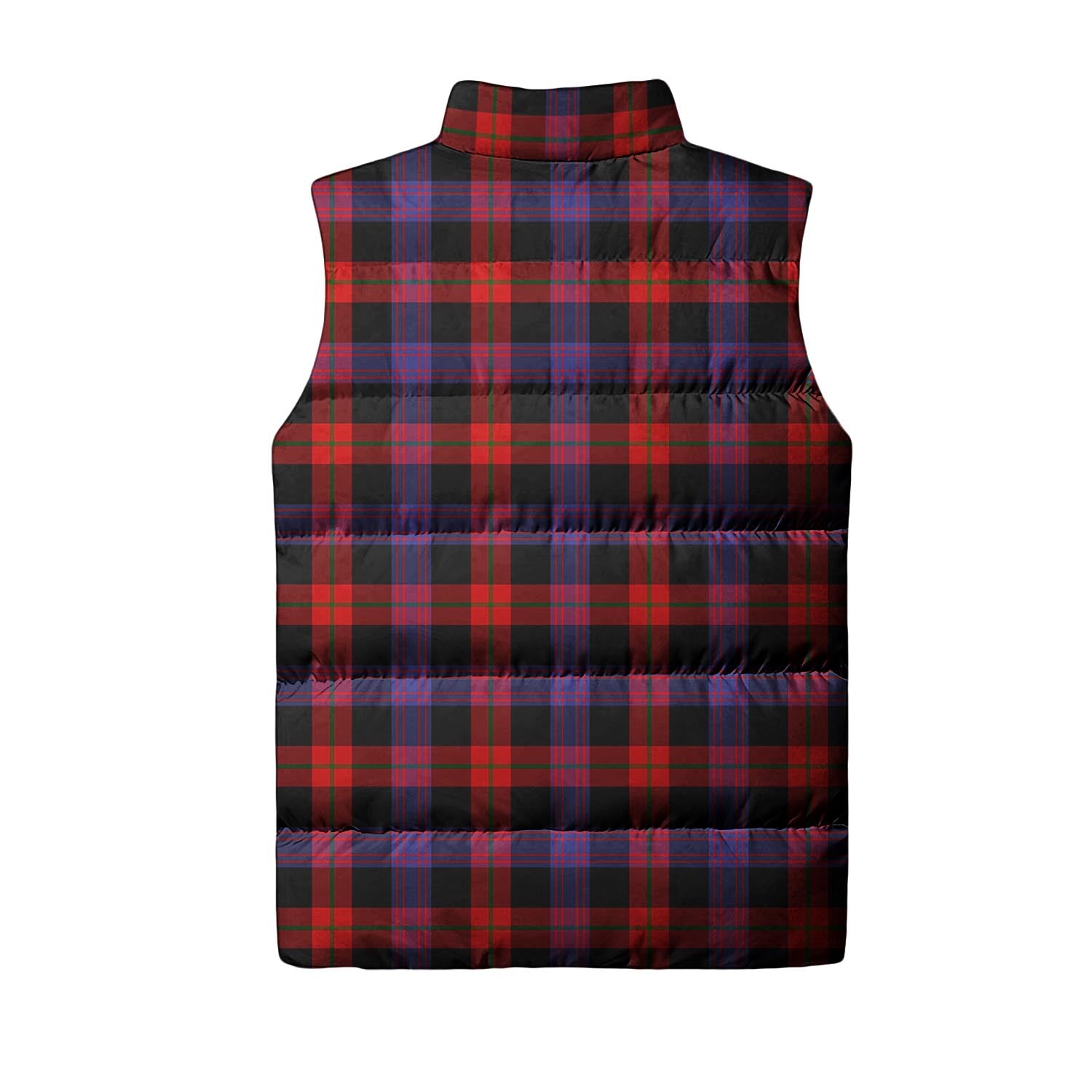 Broun Modern Tartan Sleeveless Puffer Jacket - Tartanvibesclothing