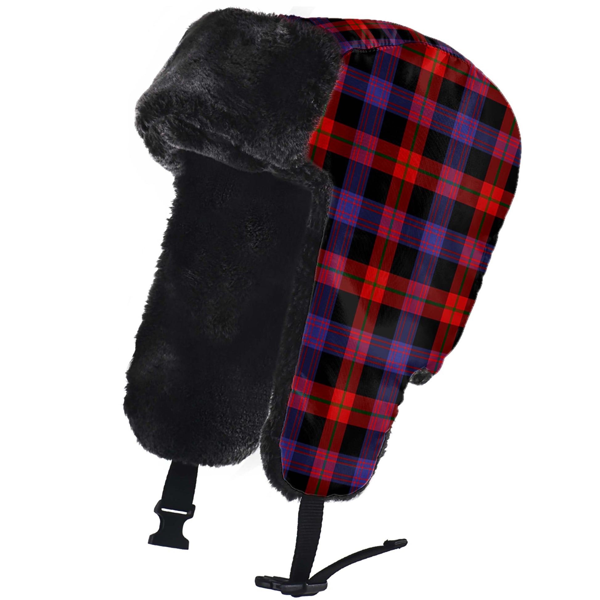 Broun Modern Tartan Winter Trapper Hat - Tartanvibesclothing