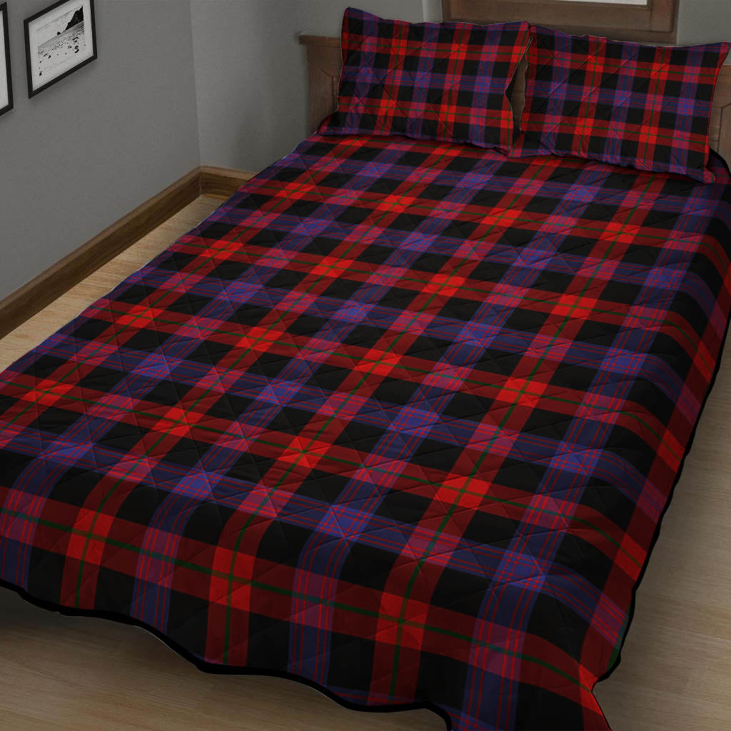 Broun Modern Tartan Quilt Bed Set - Tartan Vibes Clothing