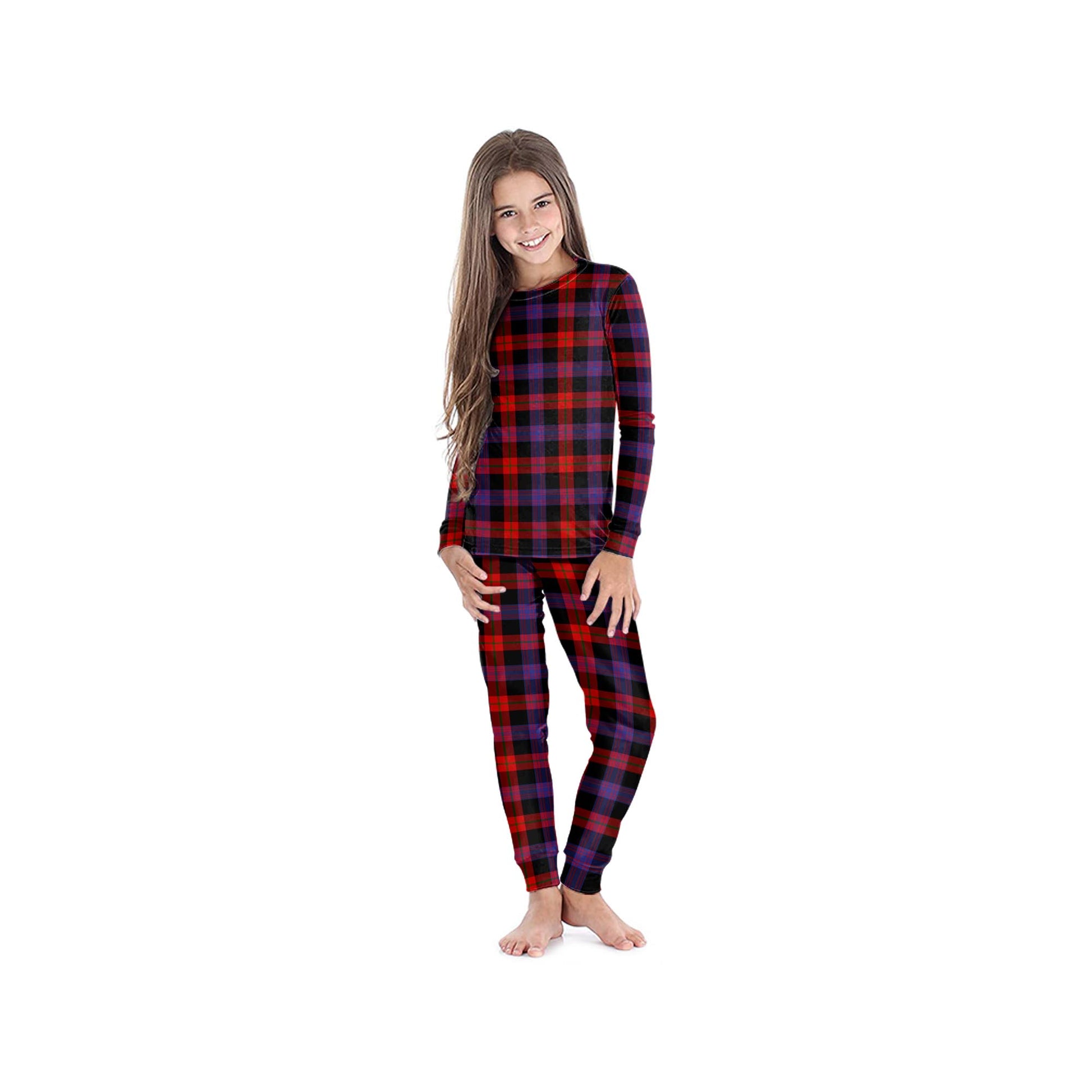 Broun Modern Tartan Pajamas Family Set - Tartan Vibes Clothing