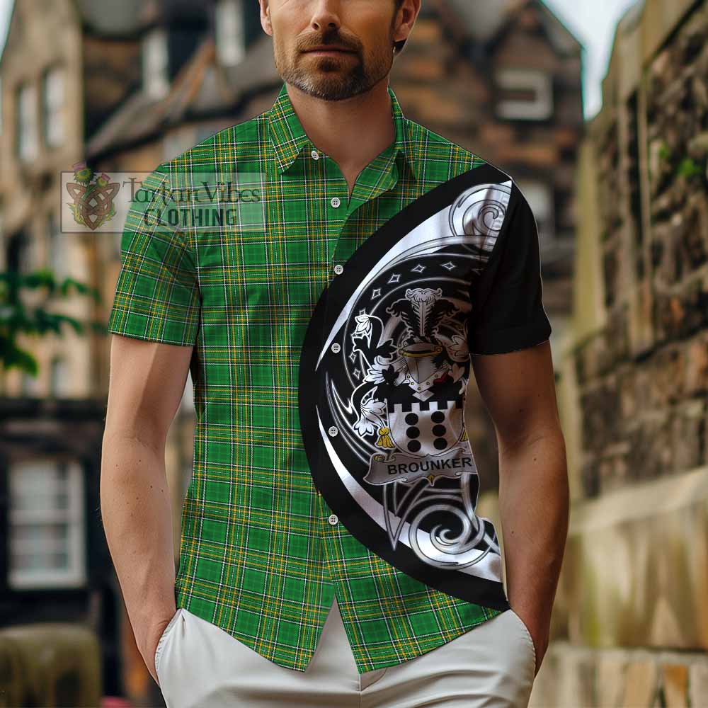 Brounker Irish Clan Hawaiian Shirt Celtic Circle Style - Tartan Vibes Clothing