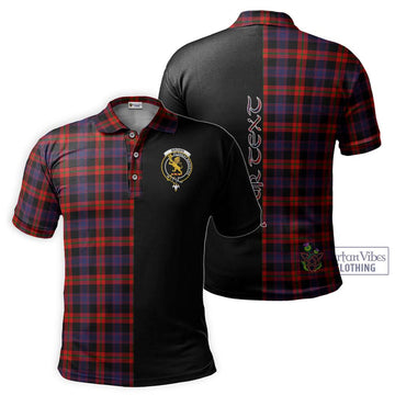 Brown (Broun) Tartan Polo Shirt with Family Crest and Half Of Me Style Kid - Tartanvibesclothing Shop
