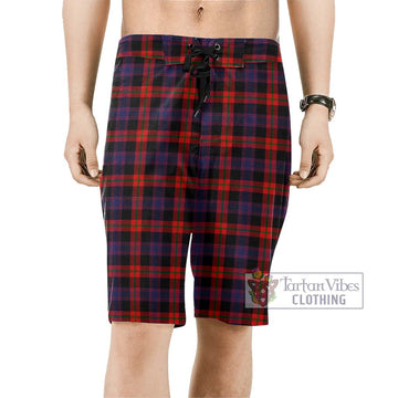 Brown (Broun) Tartan Men's Board Shorts Men - Tartan Vibes Clothing