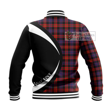 Brown (Broun) Tartan Baseball Jacket with Family Crest Circle Style - Tartan Vibes Clothing