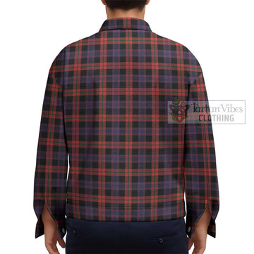 Brown (Broun) Tartan Unisex Lapel Cotton Jacket - Tartan Vibes Clothing