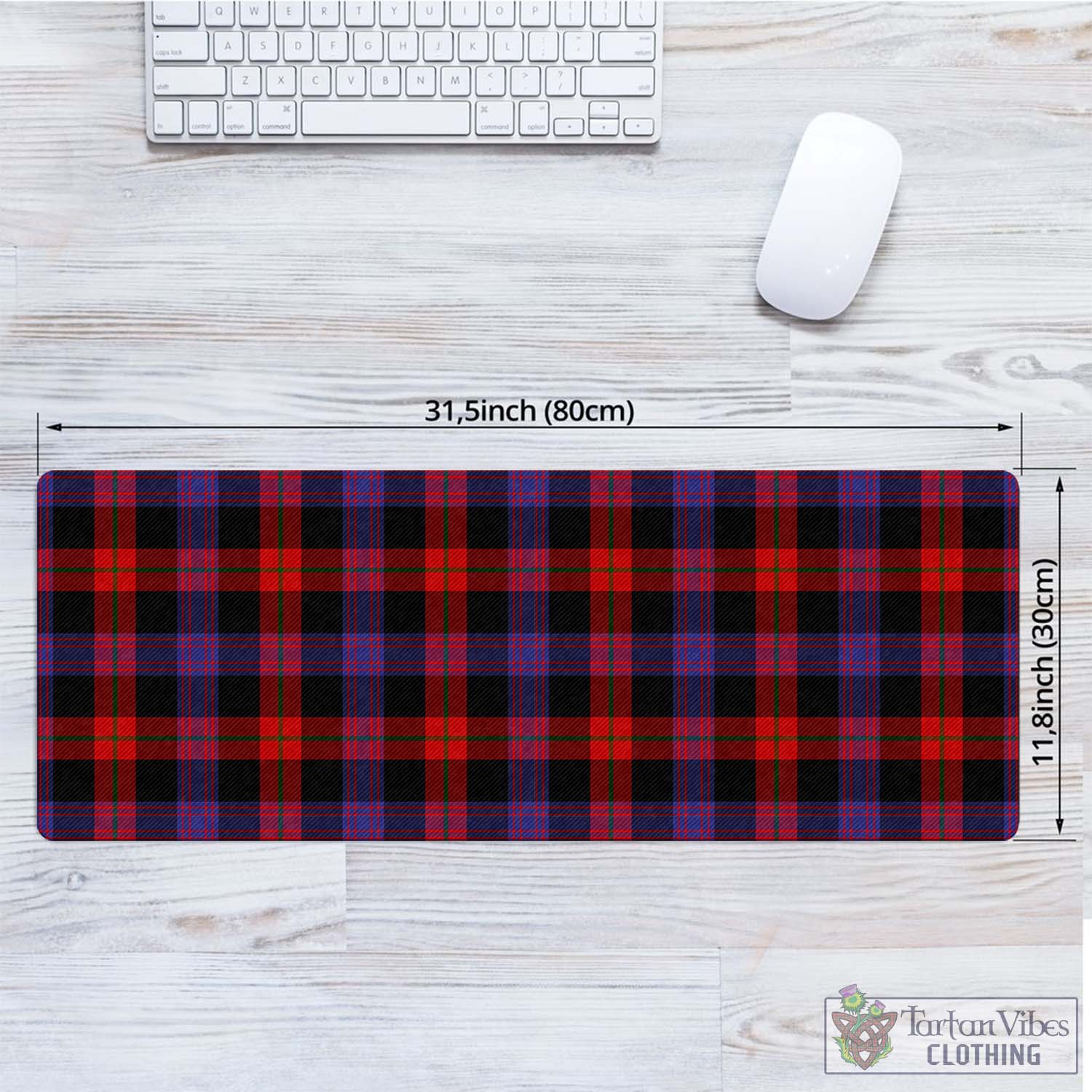 Tartan Vibes Clothing Brown Tartan Mouse Pad