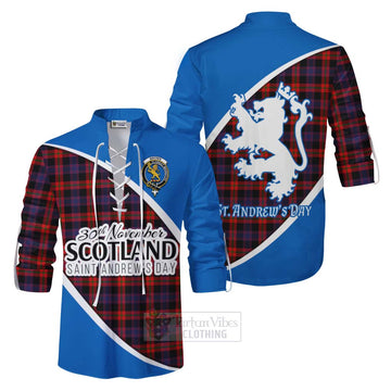 Tartan Vibes Clothing Brown (Broun) Family Crest Tartan Ghillie Kilt Shirt Celebrate Saint Andrew's Day in Style