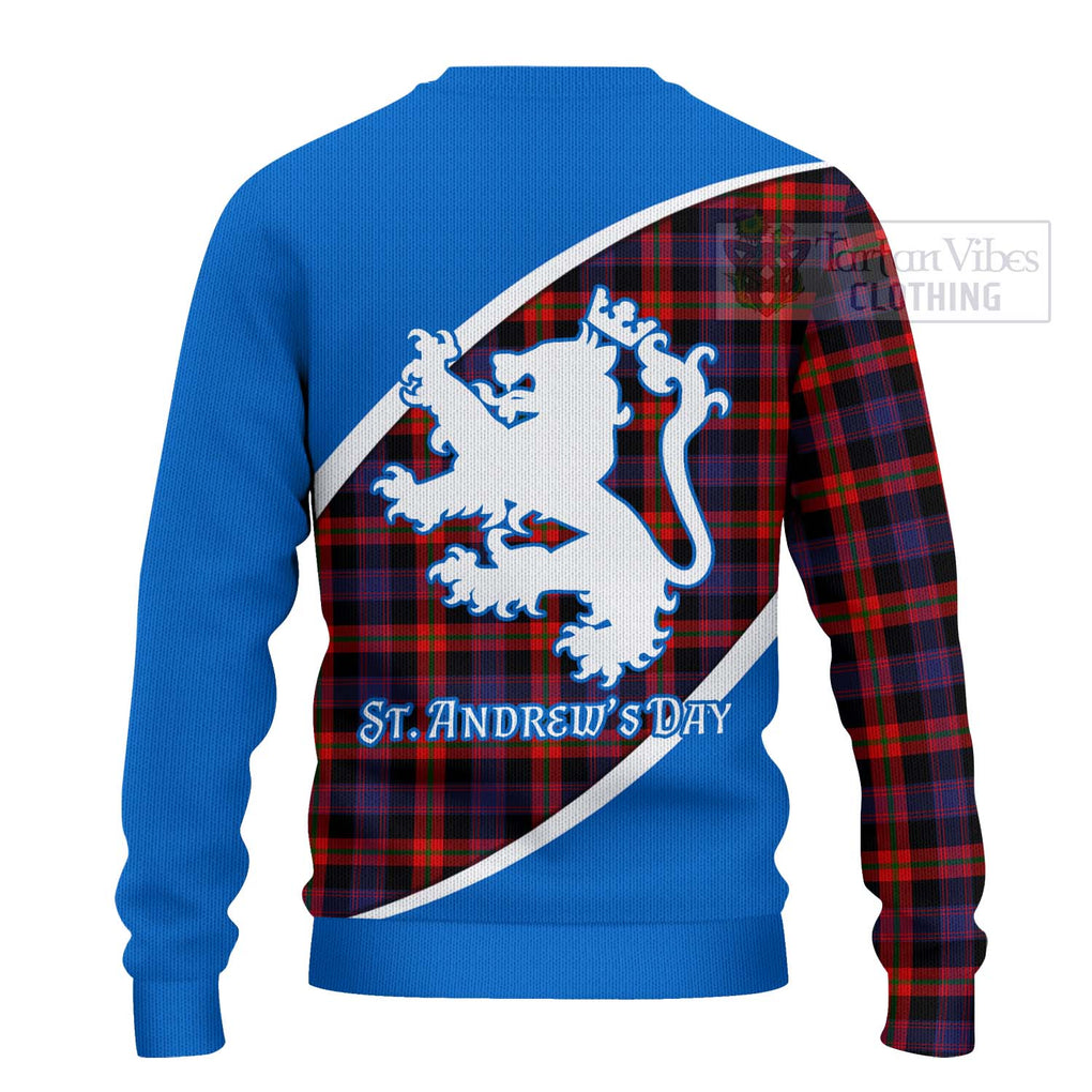 Tartan Vibes Clothing Brown (Broun) Family Crest Tartan Knitted Sweater Celebrate Saint Andrew's Day in Style