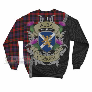 Tartan Vibes Clothing Brown (Broun) Tartan Family Crest Sweatshirt Lion Rampant Royal Thistle Shield Celtic Inspired