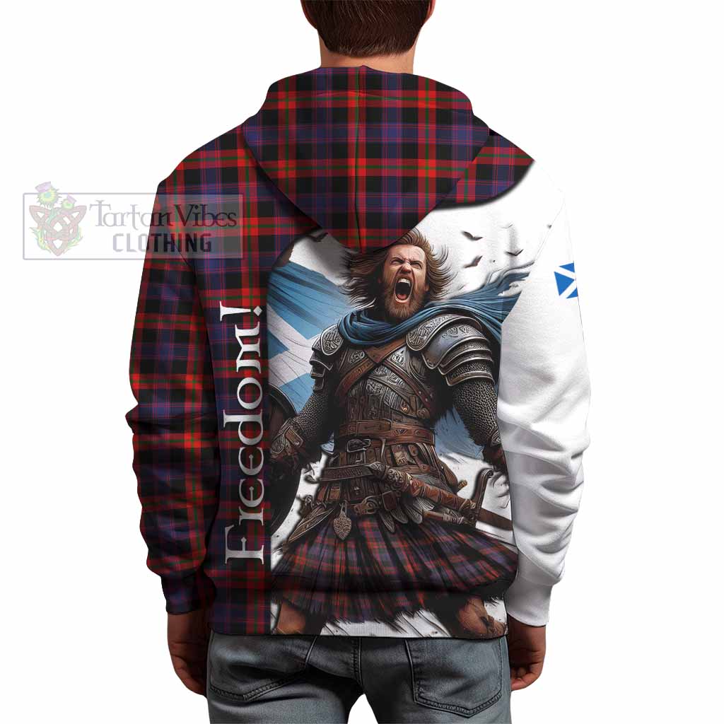 Tartan Vibes Clothing Brown (Broun) Crest Tartan Hoodie Inspired by the Freedom of Scottish Warrior