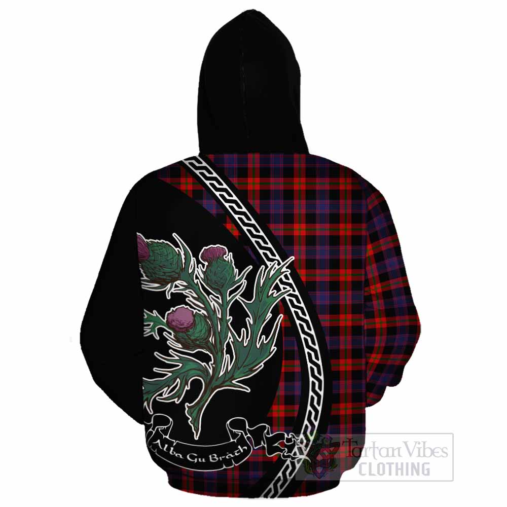 Brown (Broun) Family Crest Tartan Cotton Hoodie Alba Thistle Inspired - Tartan Vibes Clothing