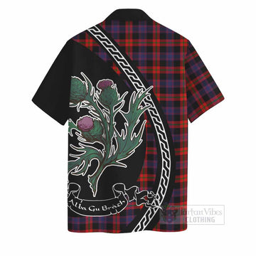 Brown (Broun) Family Crest Tartan Hawaiian Shirt Alba Thistle Inspired - Tartan Vibes Clothing