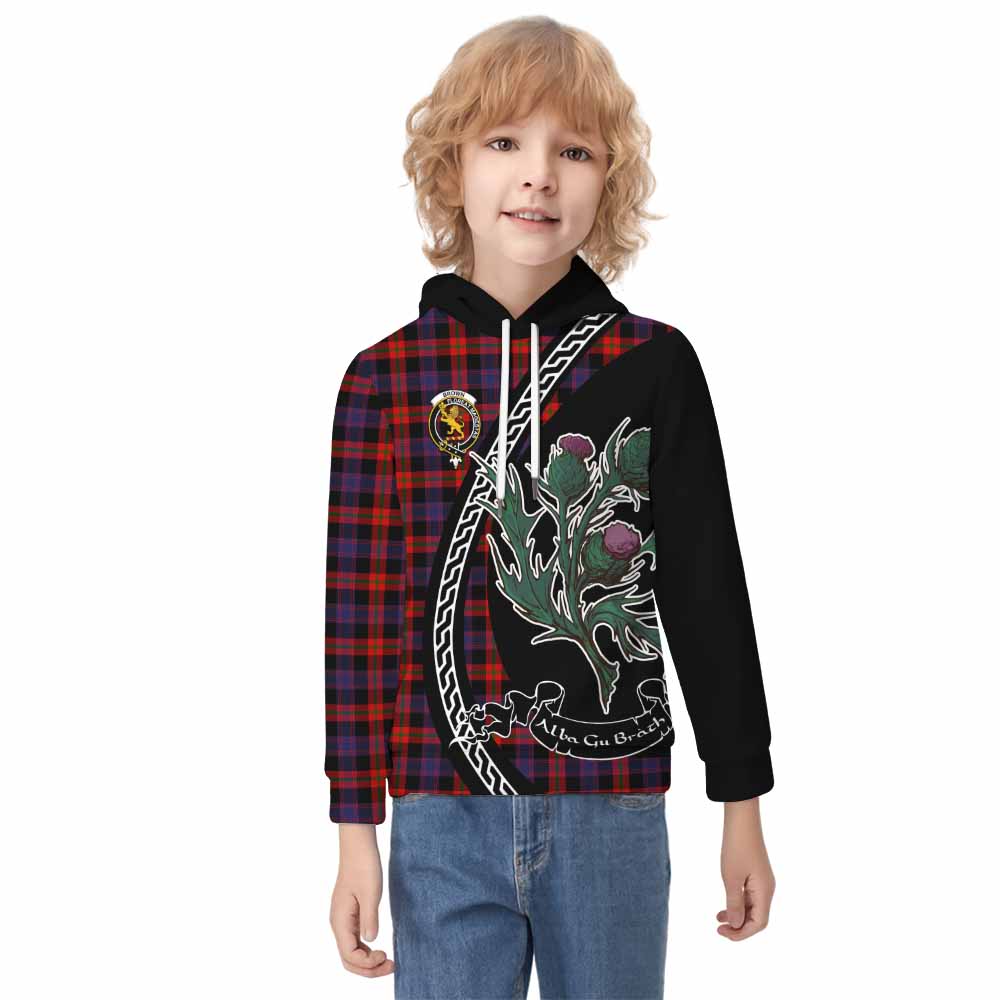 Brown (Broun) Family Crest Tartan Kid Hoodie Alba Thistle Inspired - Tartan Vibes Clothing