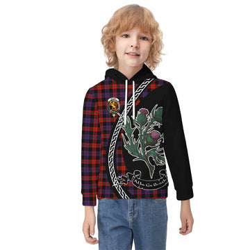Brown (Broun) Family Crest Tartan Kid Hoodie Alba Thistle Inspired - Tartan Vibes Clothing